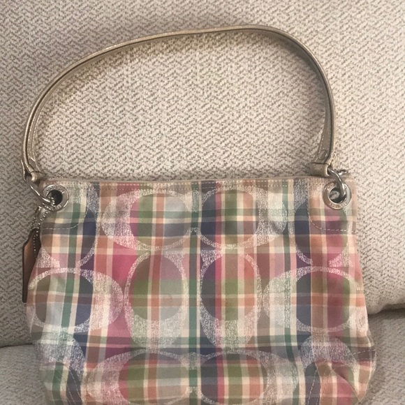 Poppy Madras Coach Purse - Picture 2 of 4